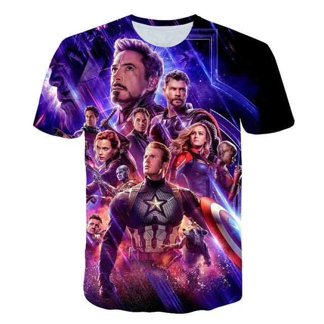Avengers Endgame 3D Print Tshirt