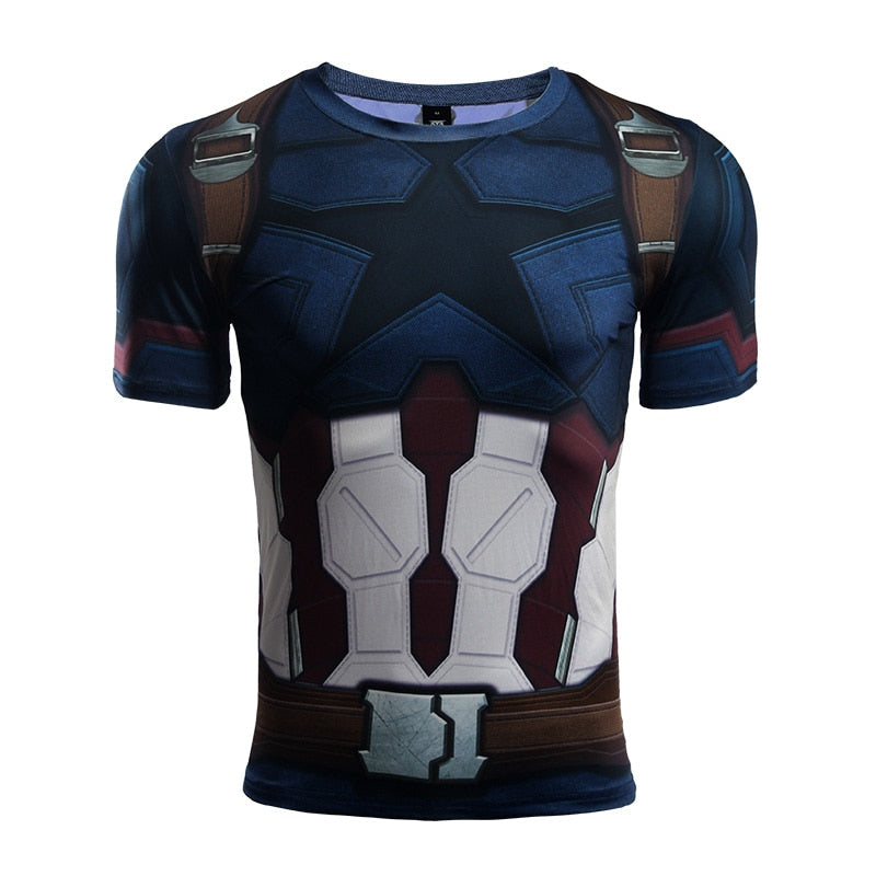 Captain America Fitness Tshirt